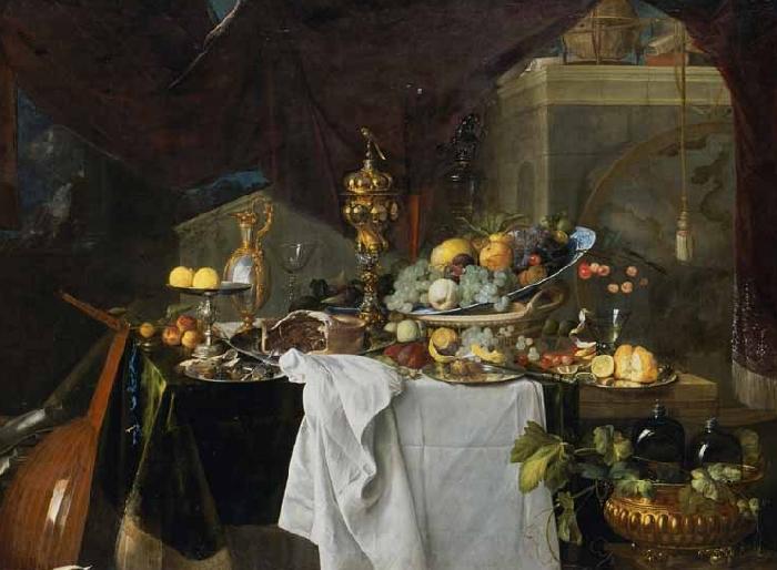 Jan Davidz de Heem A Table of Desserts or Un dessert oil painting picture